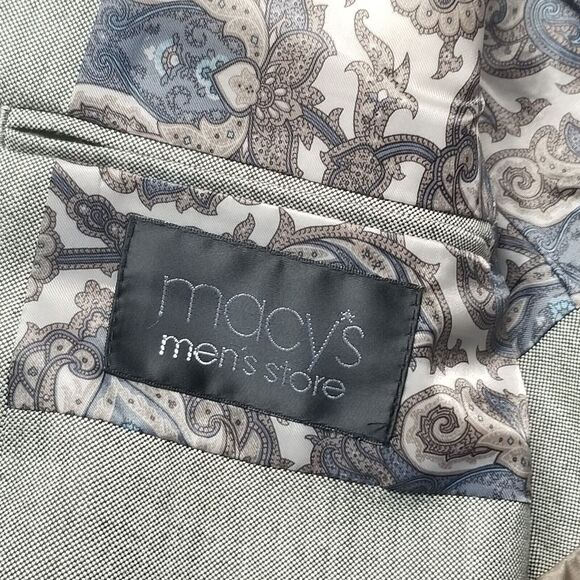 Lauren Ralph Lauren 42L Blazer Sport Coat Jacket 2 Button Gray Basic Business - Picture 5 of 9